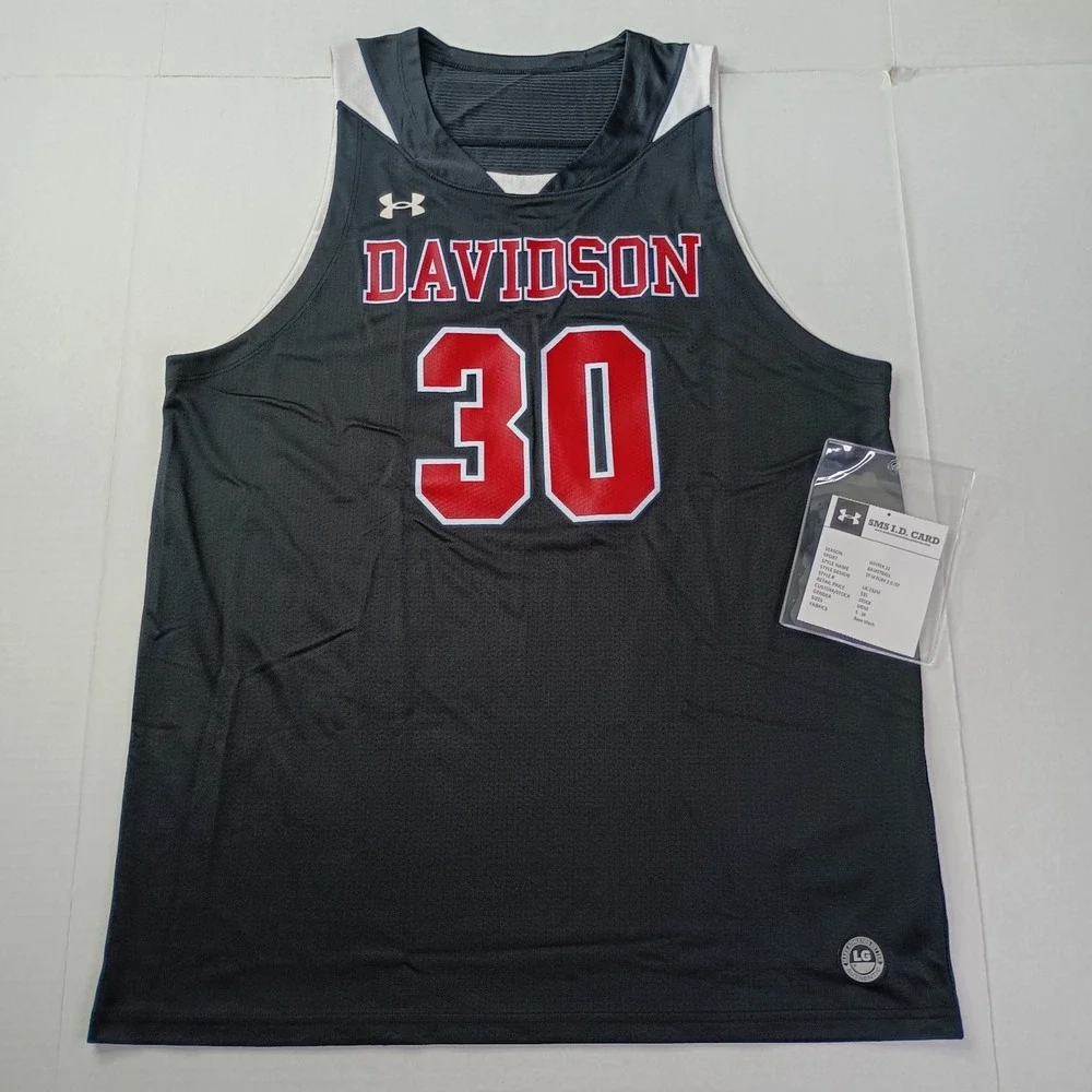 Under Armour Stephen Curry #30 Davidson‎ Wildcats Jersey Men's L NCAA College